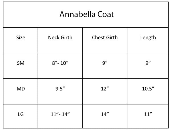 Annabella Dog Coat